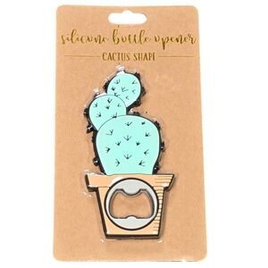 TMD‎ Retail Bar Tool Novelty Cactus Silicone Bottle Opener Green Brand New